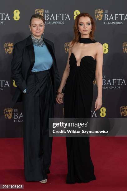 Samantha Morton and Esme Creed-Miles attend the EE BAFTA Film Awards ceremony at The Royal Festival Hall in London, United Kingdom on February 18,...