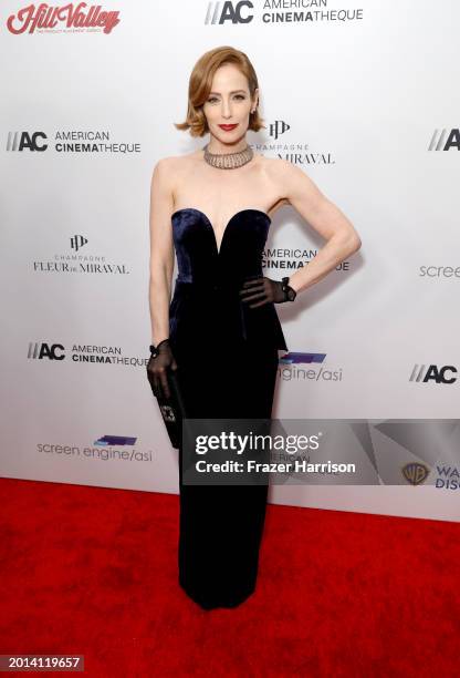 Jaime Ray Newman attends the 37th Annual American Cinematheque Awards honoring Helen Mirren, Kevin Goetz and Screen Engine at The Beverly Hilton on...