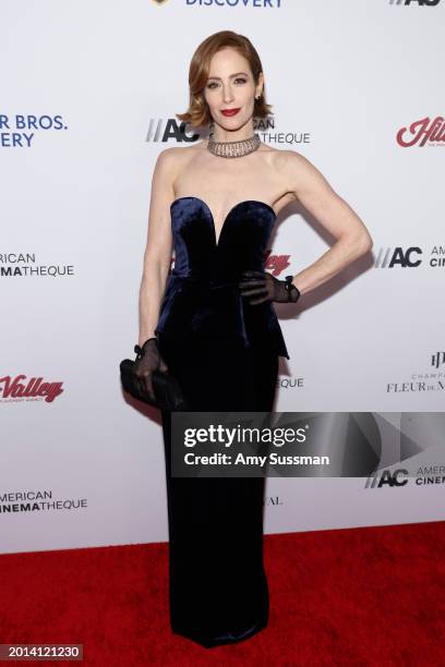 Jaime Ray Newman attends the 37th Annual American Cinematheque Awards honoring Helen Mirren, Kevin Goetz and Screen Engine at The Beverly Hilton on...