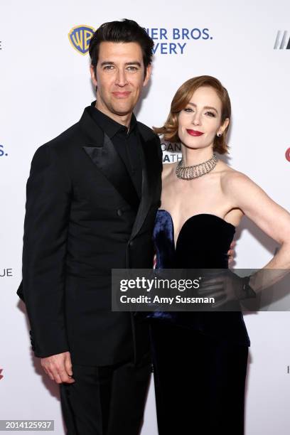 Guy Nattiv and Jaime Ray Newman attend the 37th Annual American Cinematheque Awards honoring Helen Mirren, Kevin Goetz and Screen Engine at The...