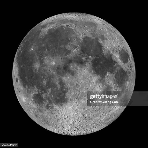 high resolution moon surface - maan stockfoto's en -beelden