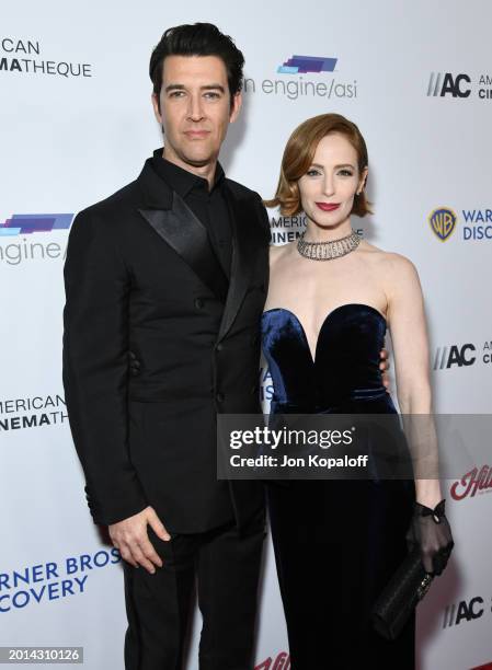 Guy Nattiv and Jaime Ray Newman attend 37th Annual American Cinematheque Awards Honoring Helen Mirren, Kevin Goetz And Screen Engine at The Beverly...