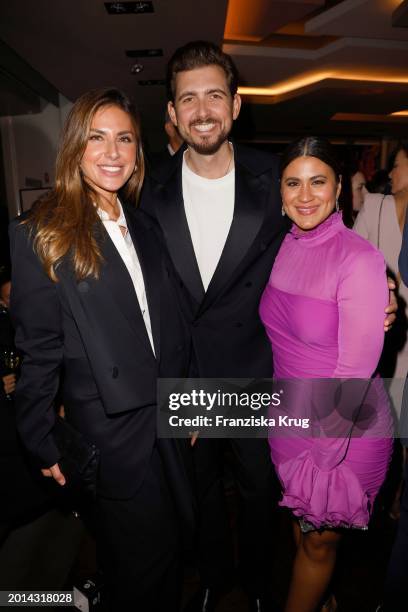 Jana Azizi, Chris Wackert and Stefanie Brungs attend the Berlin Opening Night 2024 on the occasion of the 74th Berlinale International Film Festival...