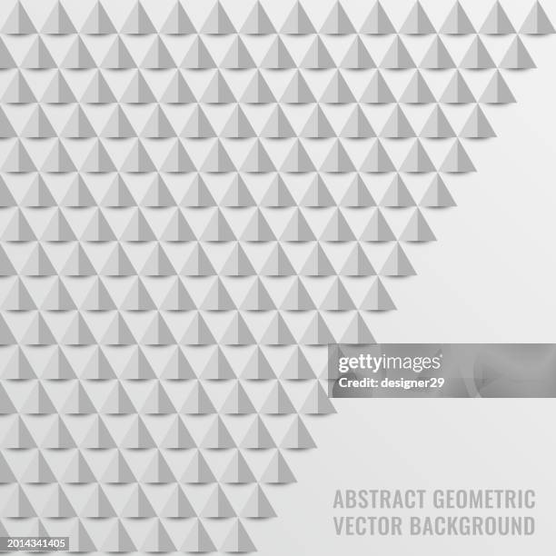 abstract geometric triangle shapes vector background. - poster presentation icon stock illustrations