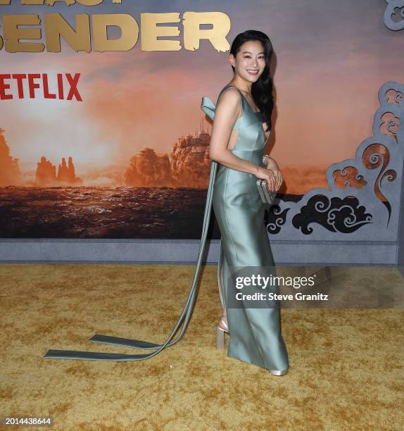 Arden Cho arrives at the Netflix's "Avatar: The Last Airbender" World Premiere Event at The Egyptian Theatre Hollywood on February 15, 2024 in Los...