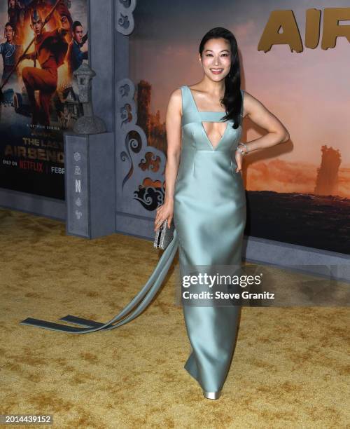 Arden Cho arrives at the Netflix's "Avatar: The Last Airbender" World Premiere Event at The Egyptian Theatre Hollywood on February 15, 2024 in Los...