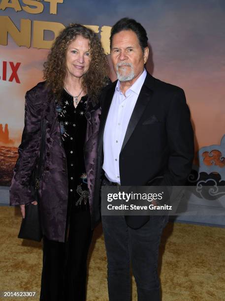 Leslie Bryans, A Martinez arrives at the Netflix's "Avatar: The Last Airbender" World Premiere Event at The Egyptian Theatre Hollywood on February...