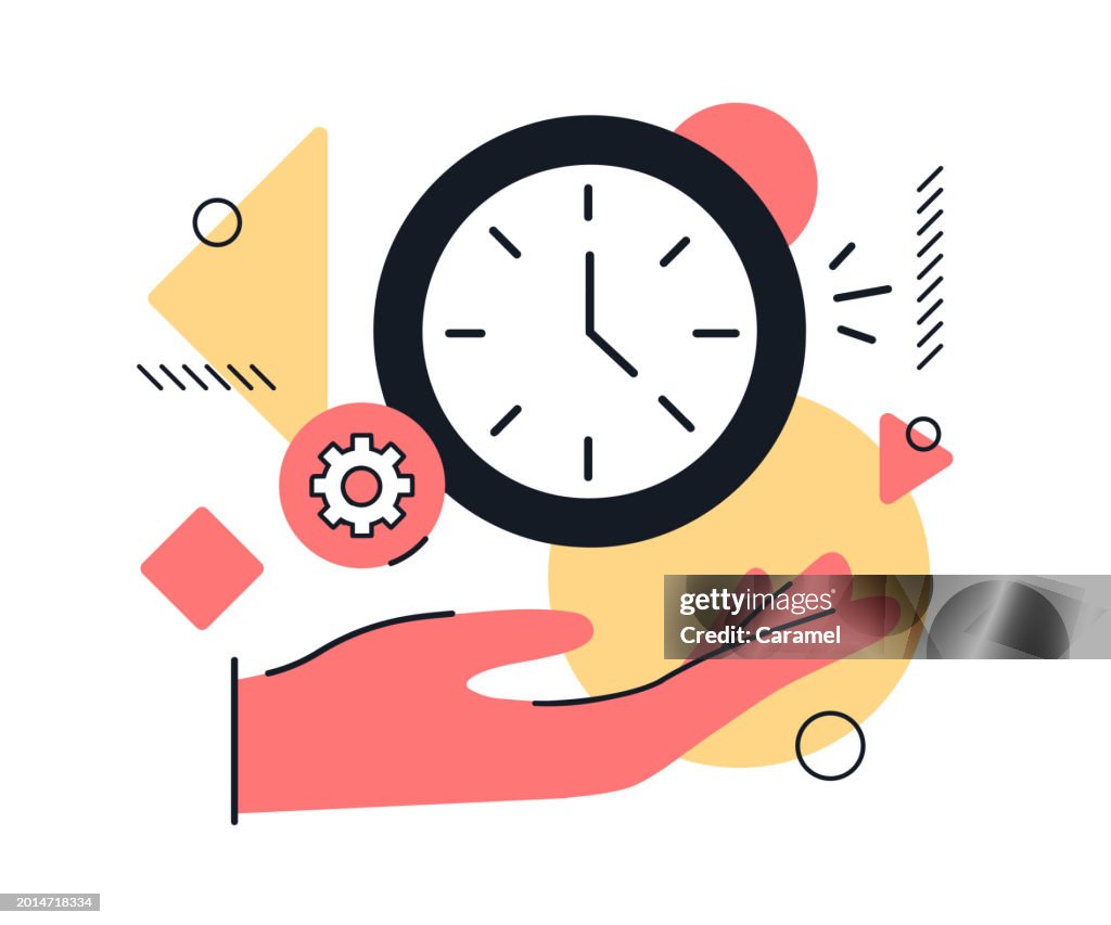 Time Images Time Management Concept Flat Design Illustration High-Res Vector ...