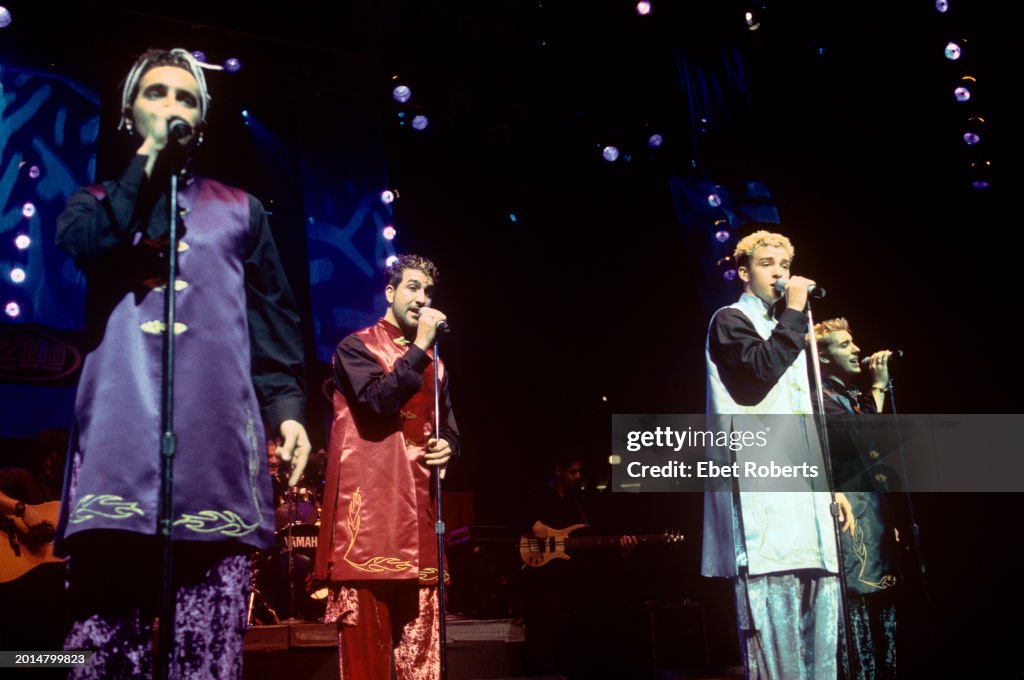 Nsync Mj NSYNC performing at the 1998 Z100 Jingle Ball at Madison Square... News ...