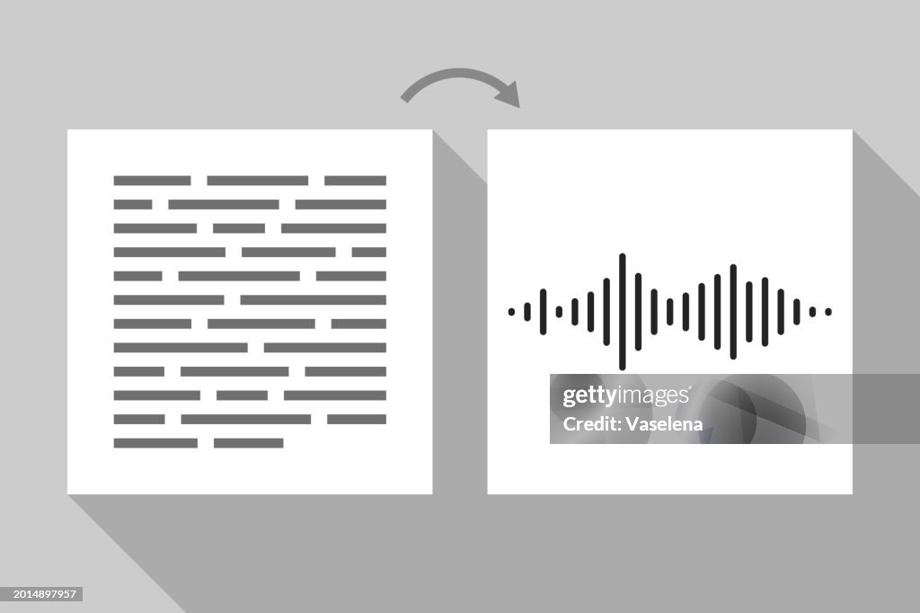 Concept of converting text to speech