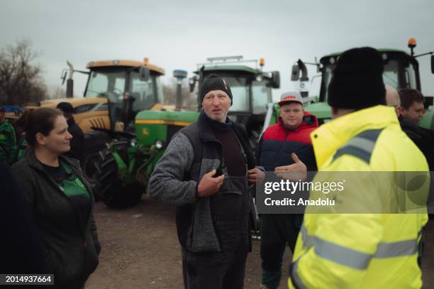 Slovak farmers gather to join the first wave of protests against the Agricultural Paying Agency and also to support the nationwide and Europe-wide...