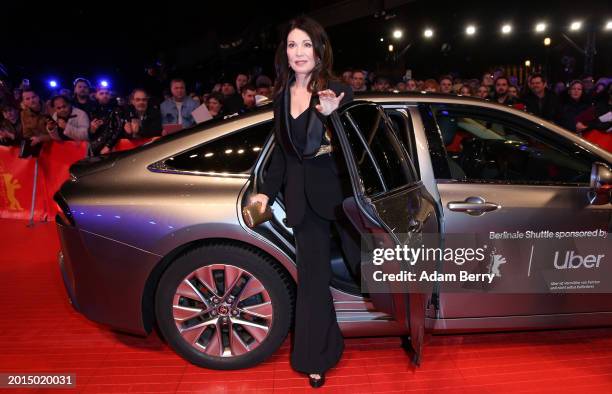 Iris Berben attends the "Small Things Like These" premiere and Opening Red Carpet for the 74th Berlinale International Film Festival Berlin at...