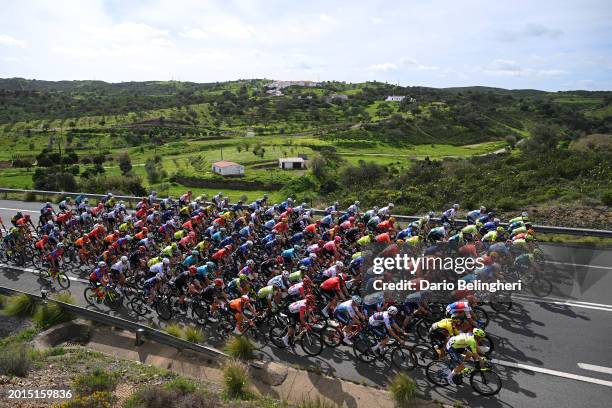 General view of the peloton competing during the 50th Volta ao Algarve em Bicicleta 2024, Stage 3 a 192.2km stage from Vila Real de Santo Antonio to...