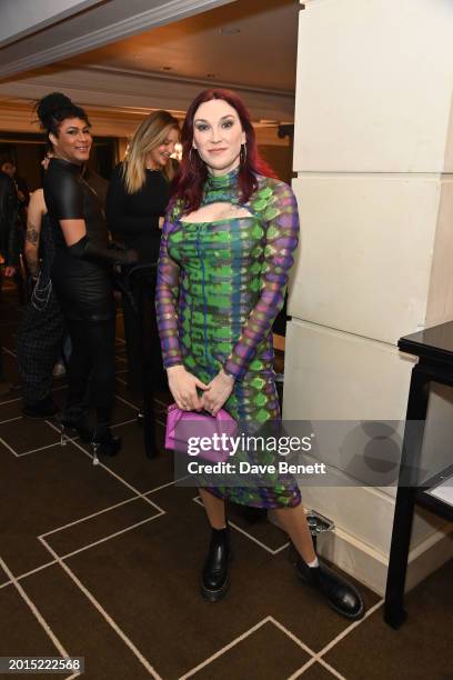 Juno Dawson attends 2024 "Attitude 101" at Rosewood London on February 16, 2024 in London, England.