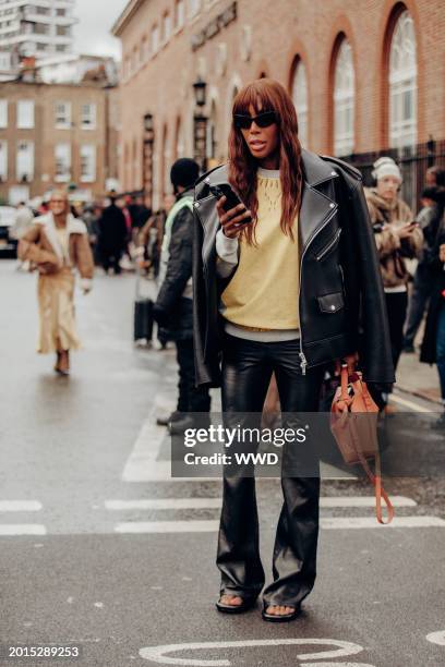 Honey Dijon at London RTW Fashion Week on February 18, 2024 in London, England.