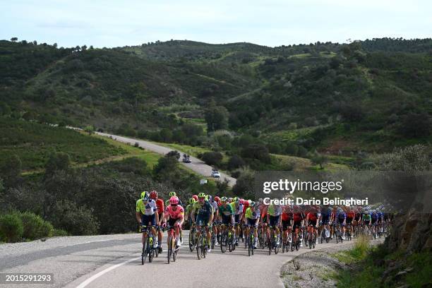 Vito Braet of Belgium and Team Intermarché - Wanty, Michael Valgren of Denmark and Team EF Education - EasyPost and Marco Haller of Austria and Team...