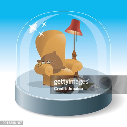 Cozy Home Sofa Inside Glass Container Cozy Home Sofa Inside Glass Container