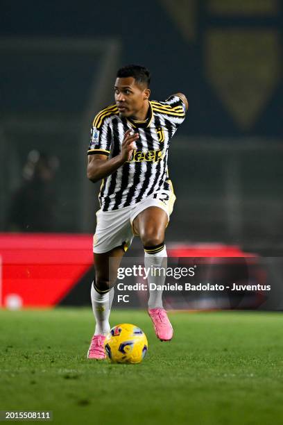 Alex Sandro of Juventus during the Serie A TIM match between Hellas Verona FC and Juventus - Serie A TIM at Stadio Marcantonio Bentegodi on February...