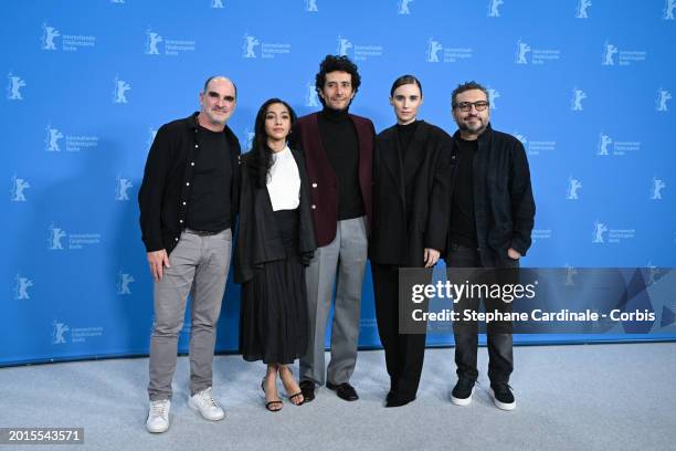 Ramiro Ruiz, Anna Diaz, Raúl Briones Carmona, Rooney Mara and Alonso Ruizpalacios pose at the "La Cocina" photocall during the 74th Berlinale...