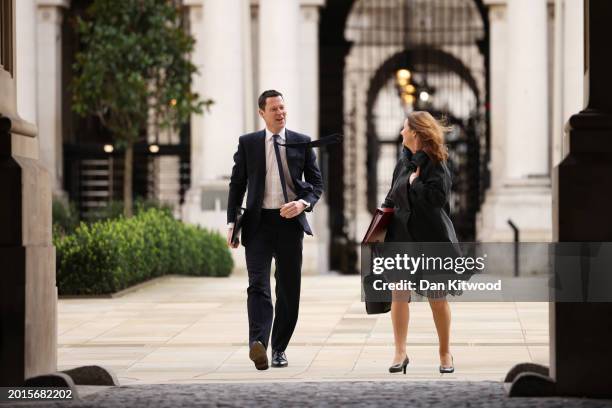 Lord Chancellor and Secretary of State for Justice, Alex Chalk and Secretary of State for Education, Gillian Keegan attend a meeting of the Prime...