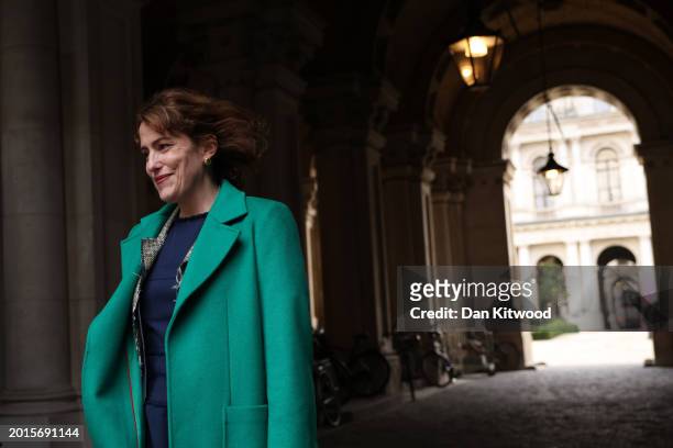 Secretary of State for Health and Social Care, Victoria Atkins attends a meeting of the Prime Minister's cabinet at No.10 Downing Street on February...