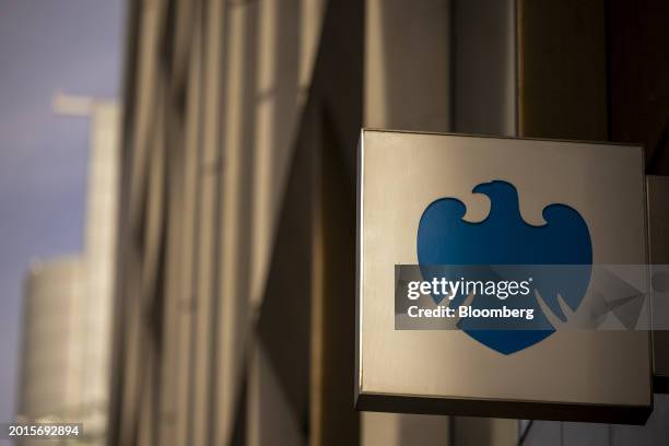 Sign outside a Barclays Plc bank branch in London, UK, on Monday, Feb. 19, 2024. UK banks will be in the spotlight this week as Europe's reporting...