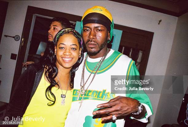 Rappers Trina & Trick Daddy on the set of Lil Jon & The East Side Boyz' "Play No Games" video shoot in Miami, Florida on January 13, 2003.