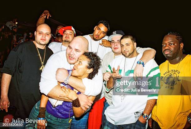 Raul Conde, producers Cool & Dre, rapper Fat Joe, Macho, DJ Khaled, & DJ Freestyle Steve on the set of Lil Jon & The East Side Boyz' "Play No Games"...