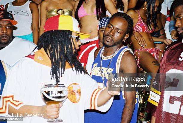 Rappers Lil Jon, Trick Daddy, & David Banner on the set of Lil Jon & The East Side Boyz' "Play No Games" video shoot in Miami, Florida on January 13,...