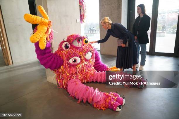 The Duchess of Edinburgh, Patron of London College of Fashion , during a visit to LCF's new East Bank campus in Stratford's Queen Elizabeth Olympic...