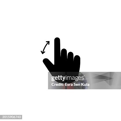 Zoom Hand Gesture solid icon design on a white background. This black flat icon suits infographics, web pages, mobile apps, UI, UX, and GUI designs. Zoom Hand Gesture solid icon design on a white background. This black flat icon suits infographics, web pages, mobile apps, UI, UX, and GUI designs.