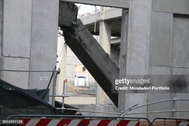 The Firefighters, the police and the authorities in the yard of Via Mariti where, in the former Military Bakery, is currently building an Esselunga...