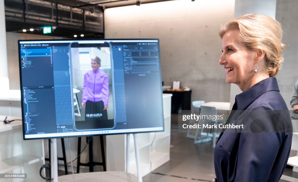 Sophie, Duchess Of Edinburgh Visits The London College Of Fashion