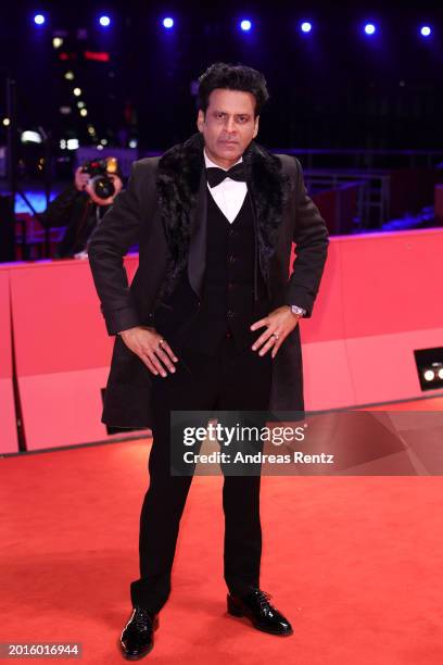 Manoj Bajpayee fab attends the "La Cocina" premiere during the 74th Berlinale International Film Festival Berlin at Berlinale Palast on February 16,...