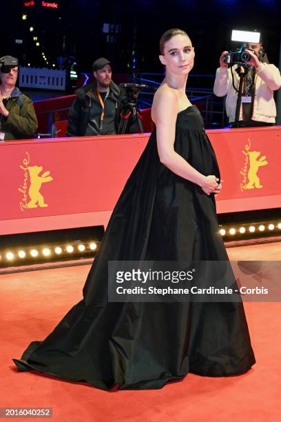 Rooney Mara attends the "La Cocina" premiere during the 74th Berlinale International Film Festival Berlin at Berlinale Palast on February 16, 2024 in...