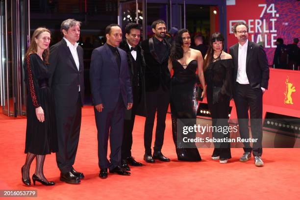 Festival director Mariette Rissenbeek, guest, Deepak Dobriyal, Manoj Bajpayee, Raam Reddy, Priyanka Bose, Sunmin Park and festival director Carlo...