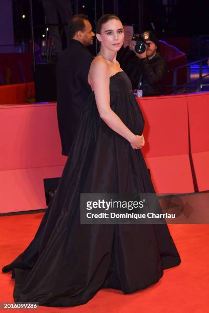 Rooney Mara attends the "La Cocina" premiere during the 74th Berlinale International Film Festival Berlin at Berlinale Palast on February 16, 2024 in...