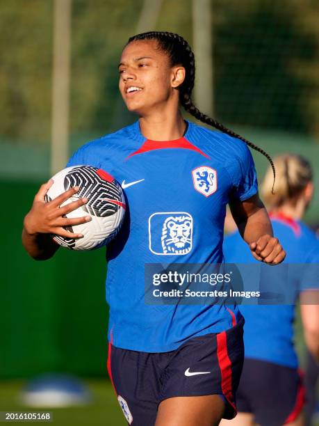 Esmee Brugts of Holland Women during the Training WomenTraining Holland Women at the Marbella Football Center on February 19, 2024 in Mabella Spain