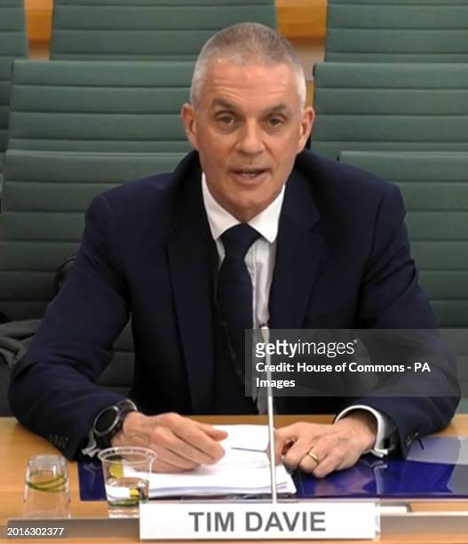 Director-general Tim Davie answering questions from the Commons' Public Accounts Committee about the future of the BBC's radio and TV services....