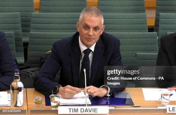 Director-general Tim Davie answering questions from the Commons' Public Accounts Committee about the future of the BBC's radio and TV services....