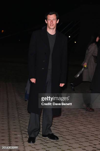 Callum Turner attends the Burberry Winter 2024 show during London Fashion Week on February 19, 2024 in London, England.