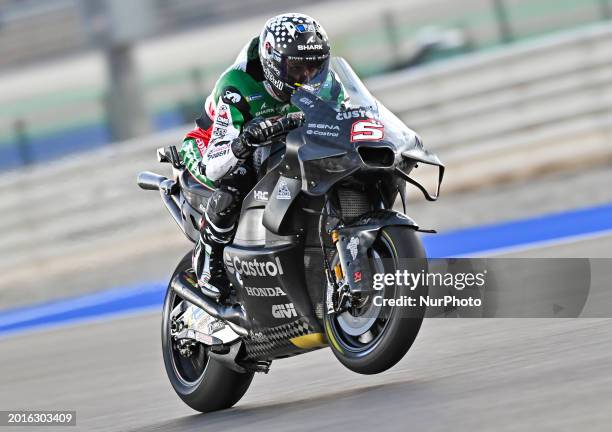 French MotoGP rider Johann Zarco of LCR Honda is participating in the first day of a MotoGP pre-season test at Lusail International Circuit in...