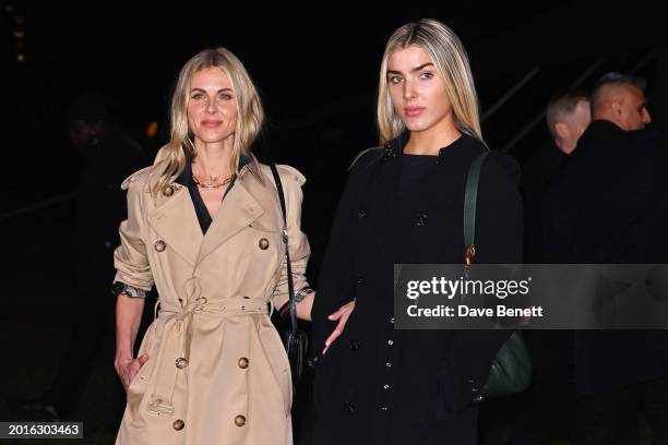 Donna Air and Freya Aspinall attend the Burberry Winter 2024 show during London Fashion Week on February 19, 2024 in London, England.