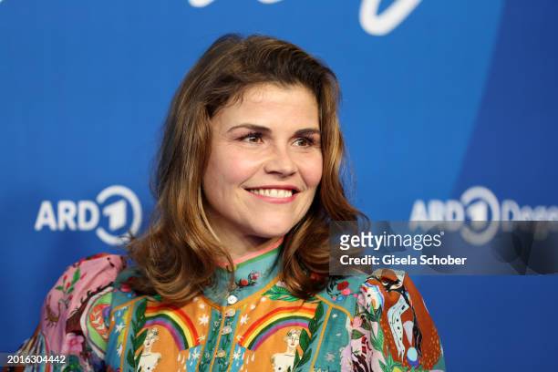 Katharina Wackernagel attend the ARD Blue Hour during the 74th Berlinale International Film Festival Berlin at Hotel Telegraphenamt on February 16,...