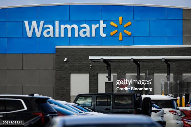 Walmart store in Germantown, Maryland, US, on Saturday, Feb. 17, 2024. Walmart Inc. Is scheduled to release earnings figures on February 20....