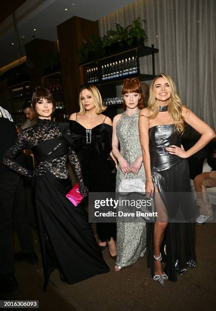 Cheryl, Kimberley Walsh, Nicola Roberts and Nadine Coyle of Girls Aloud attend the Perfect Magazine and AMI Paris LFW Party at Dovetale at 1 Hotel...