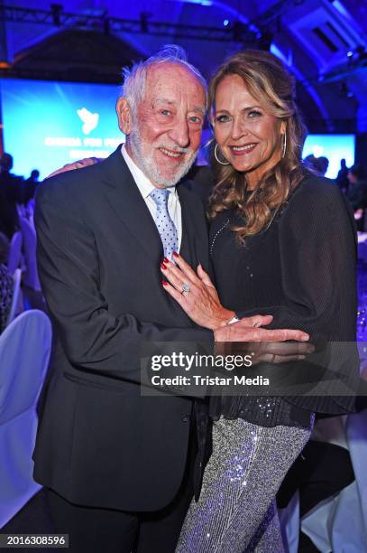 Dieter Hallervorden and Christiane Zander attend the Cinema For Peace Gala 2024 on the occasion of the 74th Berlinale International Film Festival...