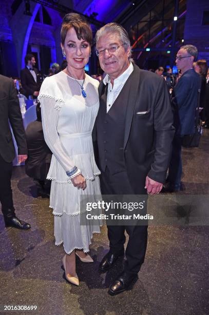 Anna Maria Kaufmann and Eckhard Alt attend the Cinema For Peace Gala 2024 on the occasion of the 74th Berlinale International Film Festival Berlin at...