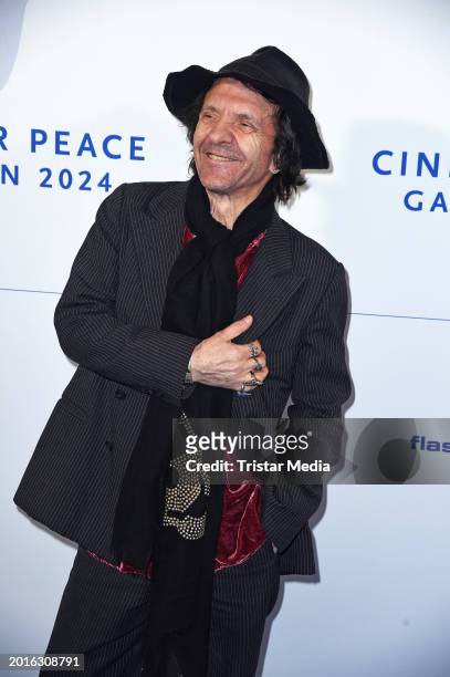 David Bennent attends the Cinema For Peace Gala 2024 on the occasion of the 74th Berlinale International Film Festival Berlin at WECC - Westhafen...