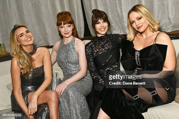Nadine Coyle, Nicola Roberts, Cheryl and Kimberley Walsh of Girls Aloud attend the Perfect Magazine and AMI Paris LFW Party at Dovetale at 1 Hotel...